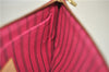 Authentic Louis Vuitton Monogram Neverfull Pouch Purse Clutch Bag Pink LV 6551F