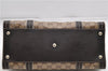 Auth GUCCI GG Crystal Ribbon Shoulder Hand Bag PVC Leather 181490 Brown 6553D