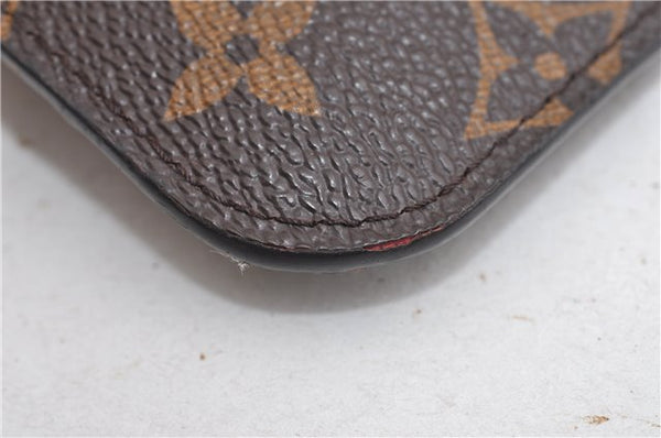 Authentic Louis Vuitton Monogram Neverfull Pouch Purse Clutch Bag Red LV 6553F