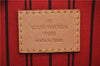 Authentic Louis Vuitton Monogram Neverfull Pouch Purse Clutch Bag Red LV 6553F