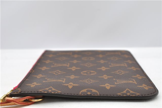 Authentic Louis Vuitton Monogram Neverfull Pouch Purse Clutch Bag Pink LV 6554F