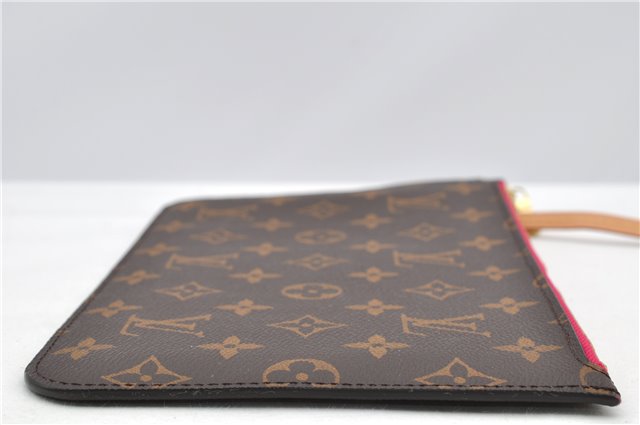 Authentic Louis Vuitton Monogram Neverfull Pouch Purse Clutch Bag Pink LV 6554F