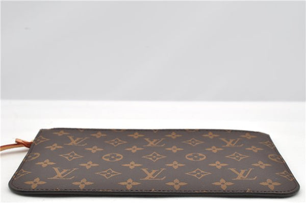 Authentic Louis Vuitton Monogram Neverfull Pouch Purse Clutch Bag Pink LV 6554F
