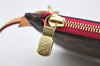 Authentic Louis Vuitton Monogram Neverfull Pouch Purse Clutch Bag Pink LV 6554F