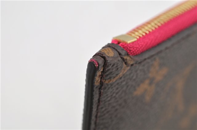 Authentic Louis Vuitton Monogram Neverfull Pouch Purse Clutch Bag Pink LV 6554F