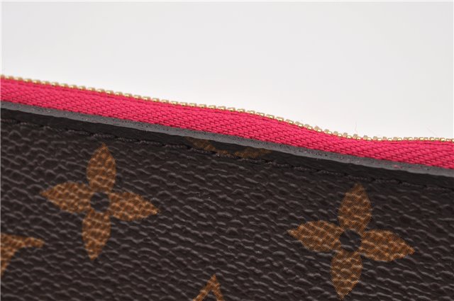 Authentic Louis Vuitton Monogram Neverfull Pouch Purse Clutch Bag Pink LV 6554F