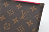 Authentic Louis Vuitton Monogram Neverfull Pouch Purse Clutch Bag Pink LV 6554F