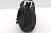 Authentic FENDI Mamma Baguette Shoulder Hand Bag Jersey Leather Black 6554I
