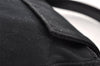 Authentic FENDI Mamma Baguette Shoulder Hand Bag Jersey Leather Black 6554I