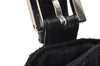 Authentic FENDI Mamma Baguette Shoulder Hand Bag Jersey Leather Black 6554I