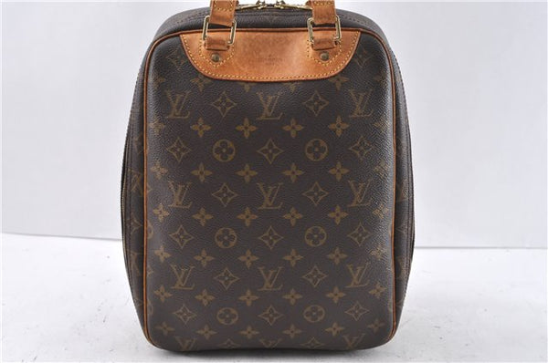 Authentic LOUIS VUITTON Monogram Excursion Hand Bag Purse M41450 LV 6555C