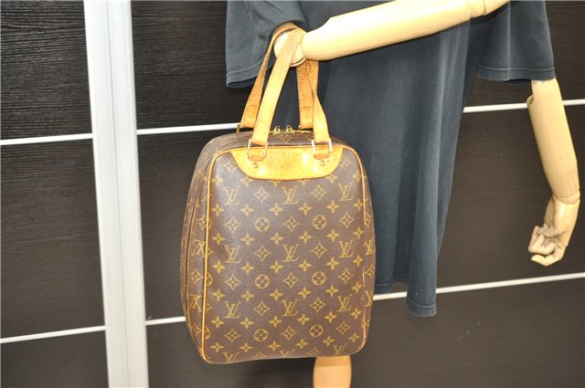 Authentic LOUIS VUITTON Monogram Excursion Hand Bag Purse M41450 LV 6555C