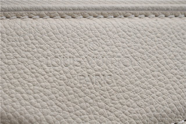 Auth Louis Vuitton Monogram Empreinte Lumineuse PM Tote Bag M93411 White 6555D