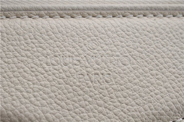 Auth Louis Vuitton Monogram Empreinte Lumineuse PM Tote Bag M93411 White 6555D