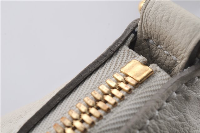 Auth Louis Vuitton Monogram Empreinte Lumineuse PM Tote Bag M93411 White 6555D