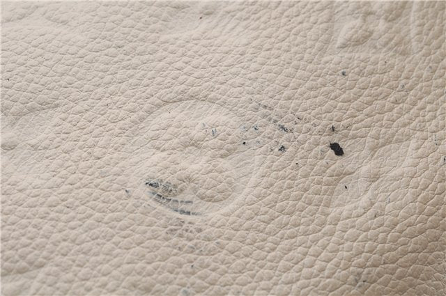 Auth Louis Vuitton Monogram Empreinte Lumineuse PM Tote Bag M93411 White 6555D