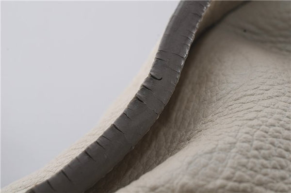 Auth Louis Vuitton Monogram Empreinte Lumineuse PM Tote Bag M93411 White 6555D