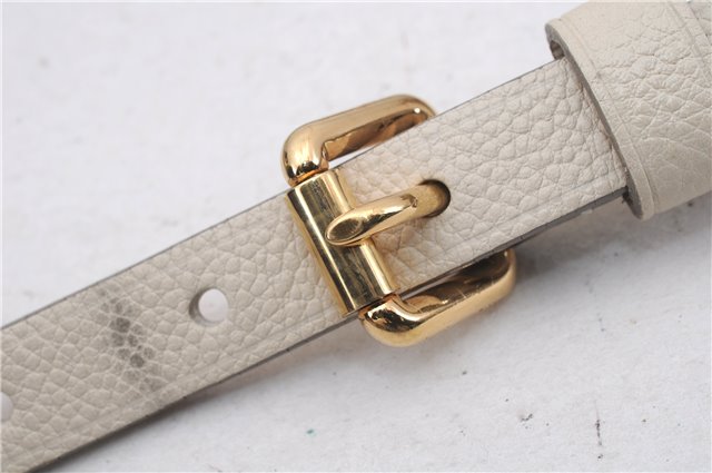 Auth Louis Vuitton Monogram Empreinte Lumineuse PM Tote Bag M93411 White 6555D