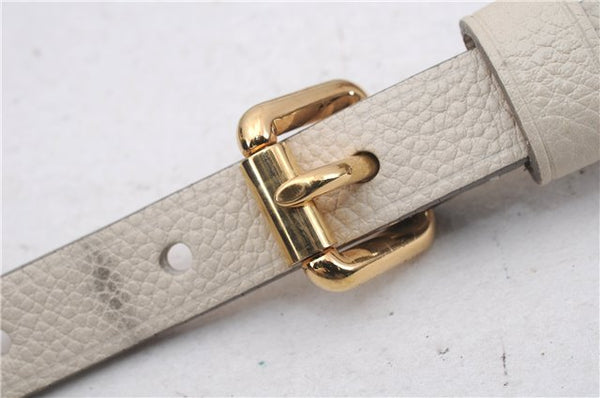 Auth Louis Vuitton Monogram Empreinte Lumineuse PM Tote Bag M93411 White 6555D