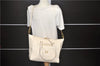 Auth Louis Vuitton Monogram Empreinte Lumineuse PM Tote Bag M93411 White 6555D