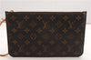 Authentic Louis Vuitton Monogram Neverfull Pouch Purse Clutch Bag LV 6555F