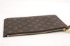 Authentic Louis Vuitton Monogram Neverfull Pouch Purse Clutch Bag LV 6555F