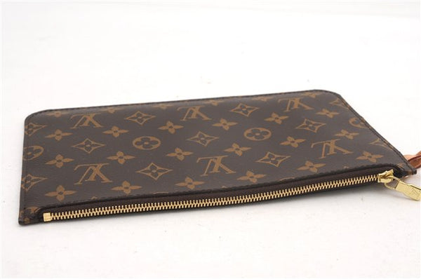 Authentic Louis Vuitton Monogram Neverfull Pouch Purse Clutch Bag LV 6555F