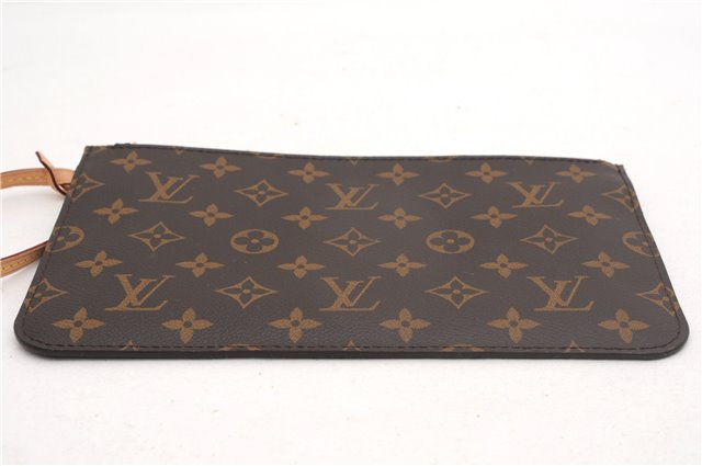 Authentic Louis Vuitton Monogram Neverfull Pouch Purse Clutch Bag LV 6555F