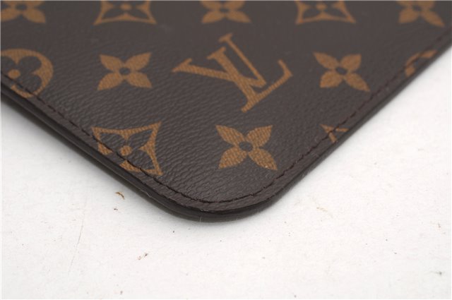 Authentic Louis Vuitton Monogram Neverfull Pouch Purse Clutch Bag LV 6555F