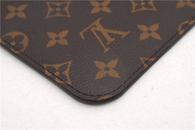 Authentic Louis Vuitton Monogram Neverfull Pouch Purse Clutch Bag LV 6555F