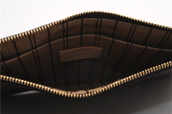 Authentic Louis Vuitton Monogram Neverfull Pouch Purse Clutch Bag LV 6555F