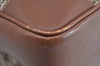 Authentic GUCCI Web Sherry Line Shoulder Bag GG Canvas Leather Brown 6555H