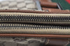 Authentic GUCCI Web Sherry Line Shoulder Bag GG Canvas Leather Brown 6555H