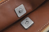 Authentic GUCCI Web Sherry Line Shoulder Bag GG Canvas Leather Brown 6555H