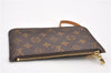 Authentic Louis Vuitton Monogram Neverfull Pouch Purse Clutch Bag LV 6556F