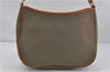 Authentic BURBERRY Canvas Leather Shoulder Hand Bag Purse Khaki Green 6557D