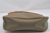 Authentic BURBERRY Canvas Leather Shoulder Hand Bag Purse Khaki Green 6557D