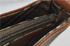 Authentic BURBERRY Canvas Leather Shoulder Hand Bag Purse Khaki Green 6557D