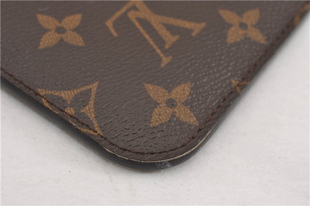 Authentic Louis Vuitton Monogram Neverfull Pouch Purse Clutch Bag LV 6557F