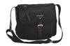 Authentic PRADA Nylon Tessuto Leather Shoulder Cross Body Bag Purse Black 6557I