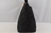 Authentic CHANEL Vintage Suede Medallion CC Logo Shoulder Tote Bag Black 6558I