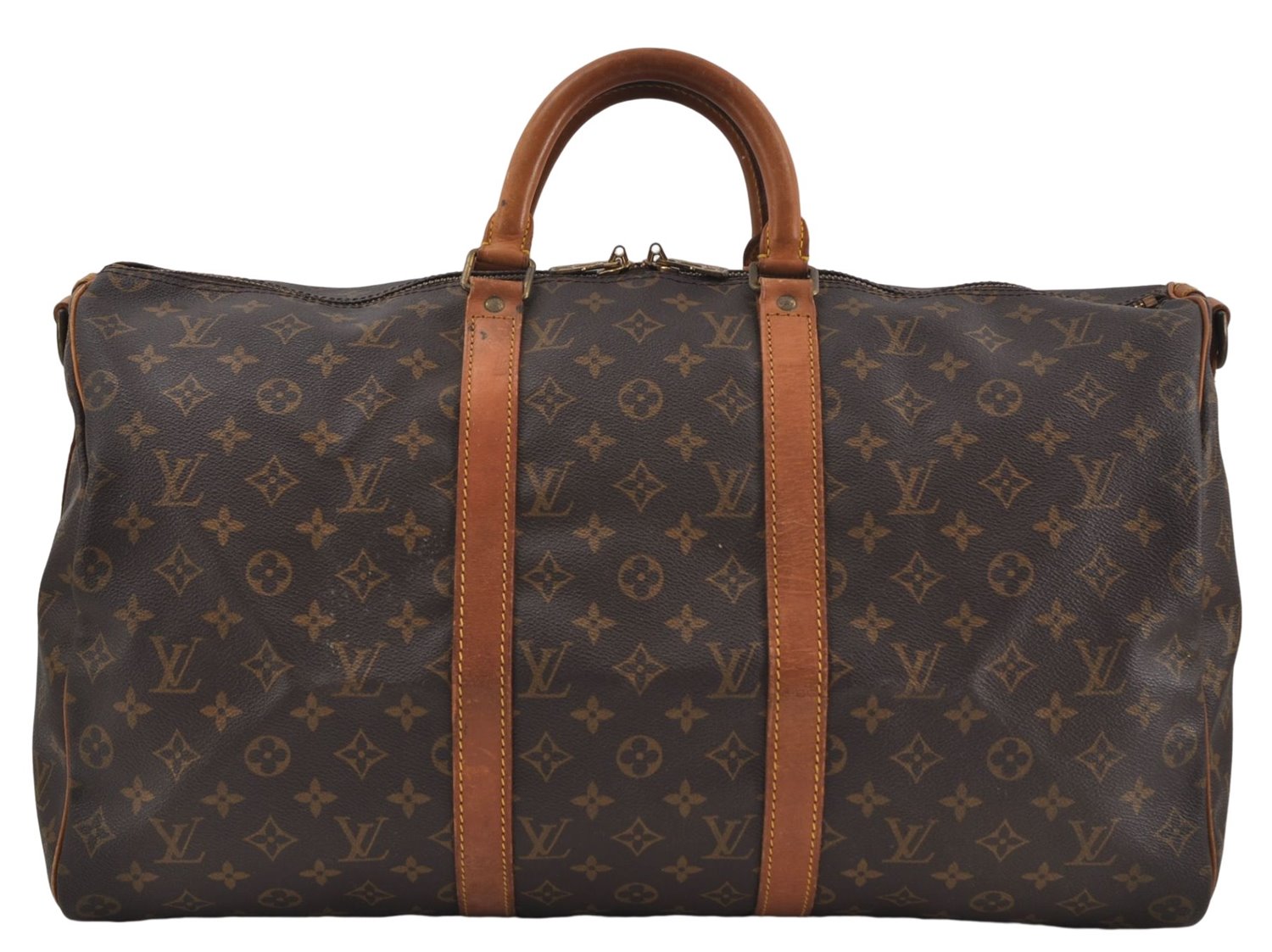 Auth Louis Vuitton Monogram Keepall Bandouliere 50 Boston Bag M41416 LV 6559D