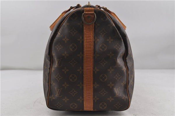 Auth Louis Vuitton Monogram Keepall Bandouliere 50 Boston Bag M41416 LV 6559D