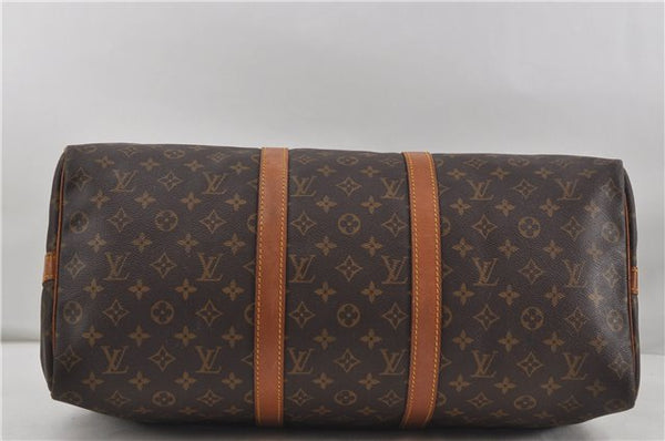 Auth Louis Vuitton Monogram Keepall Bandouliere 50 Boston Bag M41416 LV 6559D