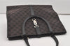 Authentic GUCCI Jackie Hand Tote Bag GG Canvas Leather 0021064 Black 6559I