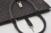 Authentic GUCCI Jackie Hand Tote Bag GG Canvas Leather 0021064 Black 6559I