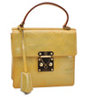 Authentic LOUIS VUITTON Vernis Spring Street Hand Bag Yellow M91029 LV 6560C