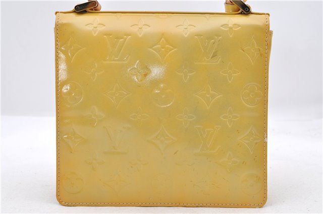 Authentic LOUIS VUITTON Vernis Spring Street Hand Bag Yellow M91029 LV 6560C