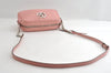 Authentic GUCCI GG Marmont Chain Shoulder Cross Bag Leather 447632 Pink 6560I