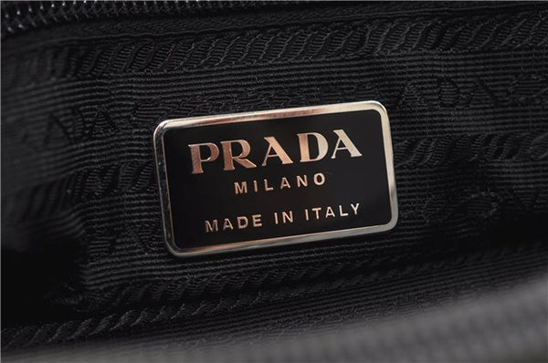 Authentic PRADA Tessuto Impun Shoulder Hand Bag Nylon Plastic B8851 Gray 6561D